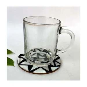 Elegante posavasos clásico de nácar para zumo y té, decoración del hogar y cafetería, restaurantes - Product Image 6