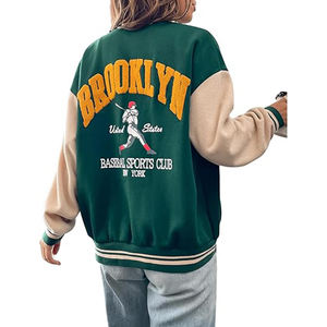 2025 personnalisé hommes Varsity Letterman veste qualité en plein air décontracté hiver veste Stand surdimensionné épais en cuir manches goutte - Product Image 4