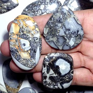 Cabujón de Jaspe Maligano de Buena Calidad, Gema Suelta Pulida para Joyería, Anillos, Colgantes y Pendientes, Disponible a Buen Precio - Product Image 4