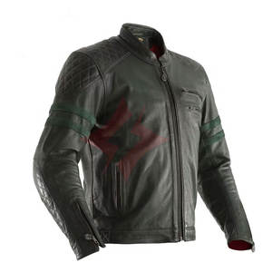 Veste de moto en cuir pour homme, vente chaude, hiver, avec logo frontal, haute qualité, respirante, coupe-vent, vêtements de motard - Product Image 1