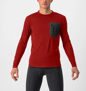 Camiseta personalizada al por mayor de tela personalizada y ajuste de manga larga para hombre, camisetas de algodón de manga larga para hombre con parche de bolsillo en el pecho - Product Image 2