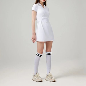 Robes de golf de tennis avec pantalon de sécurité deux pièces femmes à manches courtes col rabattu robe d'entraînement sportif de badminton - Product Image 2