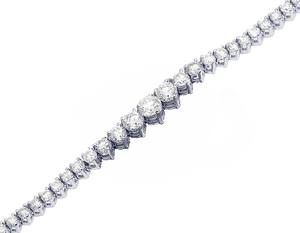 Elegant Moissanite Diamond Gold Plated S925 <b>Silver</b> <b>Tennis</b> Chain For Special Party & Everyday Wear - Product Image 2