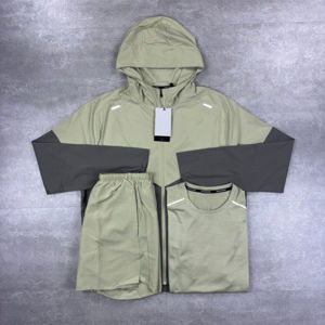 Chaqueta Anorak Ligera Impermeable y Cortavientos de Dos Capas para Hombre 2026, Transpirable, de Secado Rápido, con Forro de Malla, Logotipo Personalizado, para Fitness y Actividades al Aire Libre - Product Image 4