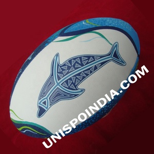 Ballon de rugby gonflable de marque Taille 4 Long ballon de rugby en caoutchouc cousu à la main à un prix raisonnable - Product Image 2