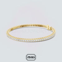18K 14K 10K Solid Gold Diamond Tennis Bracelet IGI Certified Lab Grown Diamond Bracelet Femmes Fine Luxury Diamond Jewelry