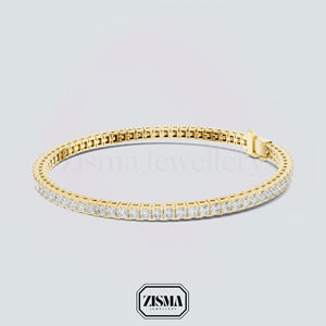 18K 14K 10K Solid Gold Diamond Tennis Bracelet IGI Certified Lab Grown Diamond Bracelet Femmes Fine Luxury Diamond Jewelry - Product Image 5