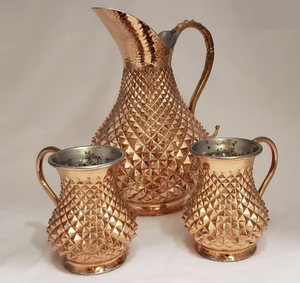 เหยือกน้ำโลหะทองแดงบริสุทธิ์เครื่องครัวสำหรับใส่เครื่องดื่มมีประกายสูงปรับแต่งได้มาก - Product Image 1