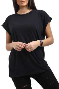 OEM Women Plain Baggy Oversized Tee Top <b>Ladies</b> Short Sleeve <b>T</b> <b>Shirt</b> Best Quality Wholesale <b>T</b> <b>Shirts</b> for Women ODM - Product Image 6