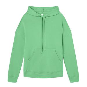 Nueva llegada de color de bloque sólido de algodón de lana de los hombres pulóver de calidad superior de impresión de bolsillo frontal sudaderas con capucha - Product Image 3