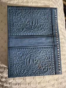 Custom Genuine Leather Embossed Boho Clutch Coin Purse Bifold Unisex <b>Money</b> Pocket <b>Pouch</b> Wholesale OEM - Product Image 3