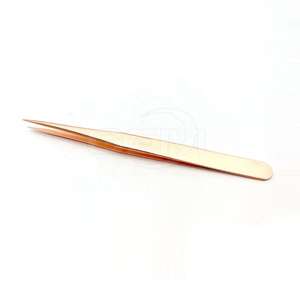 Pinzas para Pestañas Reutilizables y Duraderas al por Mayor, con Logotipo Personalizado en el Empaque, Precio Económico, Instrumento de Belleza de Acero Inoxidable - Product Image 2