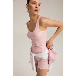 Urban Beat ROXANA Débardeur en coton à col rond coupe ajustée pour femme - Product Image 2