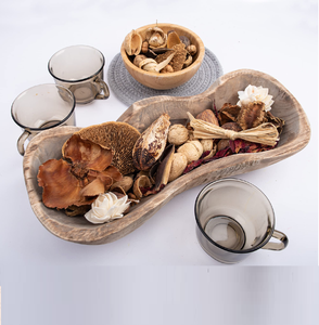 Cuenco decorativo de masa de madera, cuenco de vela de masa de madera Natural para decoración de mesa de hogar, tamaño personalizado para vajilla de cena en casa, cuenco de comida - Product Image 6