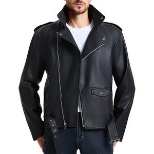 Chaqueta de Invierno para Hombre de Lona y Cuero con Logotipo Personalizado, Diseño Propio, Cuello Alto, Logotipo en la Parte Delantera - Product Image 6