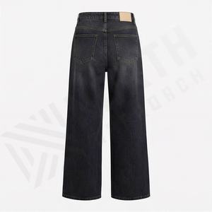 Women Custom Dark Customized Color Denim <b>Jeans</b> Straight Style Streetstyle Designer Collection Superb Quality OEM Service Sale - Product Image 2