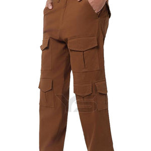 Personalizado de los hombres de entrenamiento atlético Jogger pantalones de chándal de tela de algodón de cintura media estilo de cierre de cremallera Cargo estilo de bolsillo recto Casual - Product Image 4