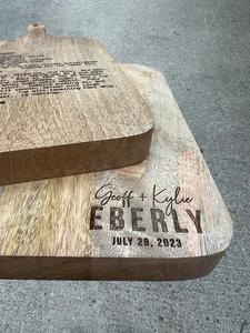 Planche à découper longue avec corde de suspension, surface épaisse et lisse, idéale pour couper, servir et pour un style de cuisine rustique - Product Image 6