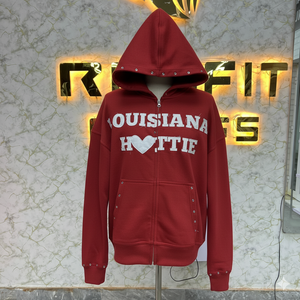 Marque privée Logo personnalisé Sweat à capuche zippé le plus demandé Puff Imprimé fabriqué en usine Sweats à capuche à bas prix pour hommes Sweats à capuche pour hommes - Product Image 4