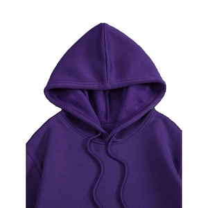 Sudadera con Capucha Morada Extra Grande Personalizada para Hombre y Mujer |   Sudadera con Capucha de Felpa de Algodón Grueso, Estilo Urbano - Product Image 3