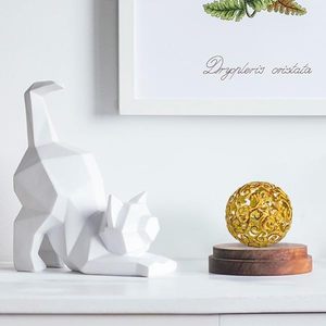 Esfera de bronce Ins moderna pintada a mano, decoración de Metal, centro de mesa creativo elegante, sala de estar, dormitorio, mesa de oficina, decoración del hogar - Product Image 4