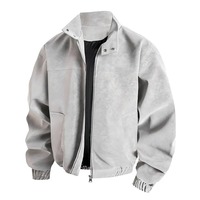 Tendance Mode Automne-Printemps : Blouson en Cuir PU Style Vintage Américain pour Homme, Décontracté, Ample, Épais et Chaud, Grandes Tailles, Service OEM, Haute Qualité