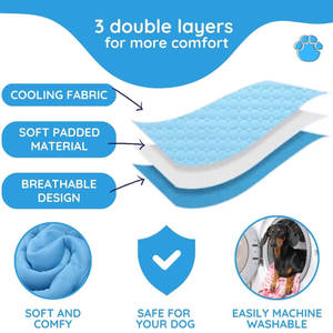 Luxury Portable Pet Cooling <b>Mat</b> Summer-Oxford Material with Removable Cover Soft and Safe Bed for <b>Cats</b> Dogs Travel-Friendly - Product Image 5