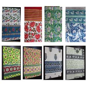 Mantel Rectangular de Algodón 100% con Estampado Floral Hecho a Mano en India, 152*228cm, para Hogar u Hotel, Cubierta de Mesa de Marca, Venta al Por Mayor - Product Image 1