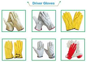 Gants de haute qualité, gants de sécurité générale en cuir, gants de travail pour chauffeur, fabricant de gants de travail - Product Image 2