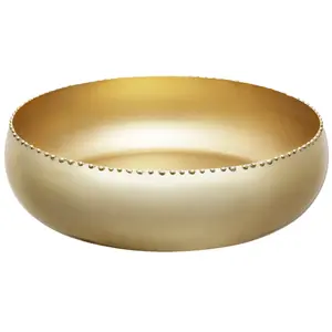 Plateau en métal de luxe fait à la main, plateau de décoration d'intérieur, œuvre d'art avec détails en miroir et en laiton, plateau fabriqué par Zahid Exports en Inde - Product Image 1