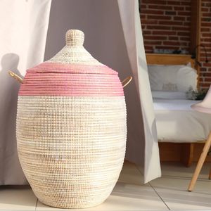 Hot <b>Sale</b> Foldable Woven Seagrass Basket Round Pattern Oval Shape <b>for</b> Office Storage Garden Pots Home Organization at an Price - Product Image 4