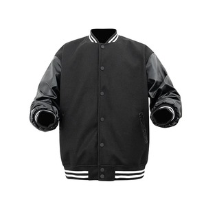 Fashion Men's Winter Varsity <b>Jacket</b> Stand Collar Breathable <b>Heated</b> Front Logo Customized Color - Product Image 6