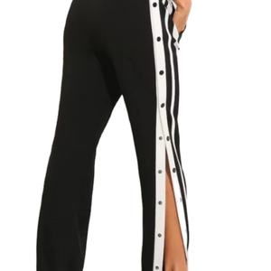 Pantalones de Hombre PT1513 OEM de Alta Calidad, 100% Algodón, Pantalones Anchos con Estampado de Leopardo, Pantalones Deportivos de Pierna Ancha - Product Image 4