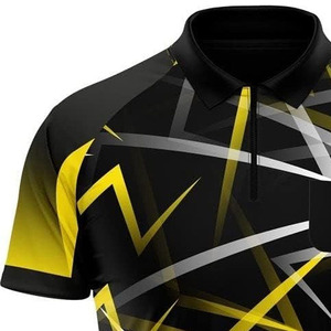 Vêtements de sport imprimés avec logo personnalisé pour hommes Maillot à fléchettes de haute qualité Polos à fléchettes Polyester Design unique Offres Spéciales de style polo - Product Image 5