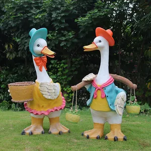Escultura de adorno de pato de dibujos animados de regalo favorito para niños