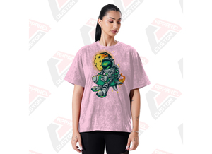 เสื้อยืดผ้ายีนส์ผ้าลูกฟูกสำหรับผู้หญิง100% ผ้าปะติดลูกปัดทันสมัยเป็นมิตรต่อสิ่งแวดล้อมทันสมัยสำหรับฤดูร้อน - Product Image 3