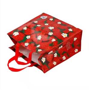 ถุงผ้าโพลีเมอร์ PP เคลือบสีรีไซเคิลกระเป๋าช้อปปิ้งแบบถือสองชั้นสำหรับร้านขายของชำเวียดนาม - Product Image 6