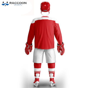 Ensemble d'uniformes de hockey sur glace pour hommes, style 2022, personnalisé, sublimation, qualité supérieure, séchage rapide, respirant, logo personnalisé, Raccoon Sports - Product Image 4