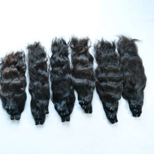 Virgen cruda India cutícula alineada 100% Natural sin procesar extensiones de cabello Remy trama doble suelta onda profunda negro mujeres onda - Product Image 3