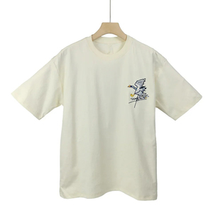 T-shirt à manches courtes et col en O décontracté de haute qualité pour hommes 100% coton respirant à séchage rapide T-shirt surdimensionné à motif d'impression personnalisé - Product Image 3