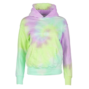 New Fashion Light color <b>tye</b> <b>dye</b> Loose hood style and loose fit best for winter Thick Cotton <b>Hoodie</b> for Man 2026 OEM ODM - Product Image 3