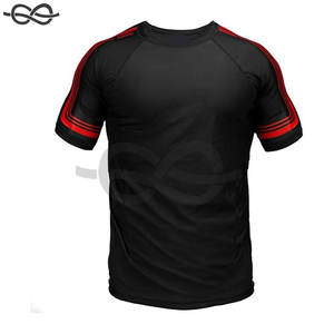 Premium manga corta Jiu Jitsu Rash Guard MMA BJJ lucha grappling entrenamiento ligero duradero cómodo camisa deportiva - Product Image 6