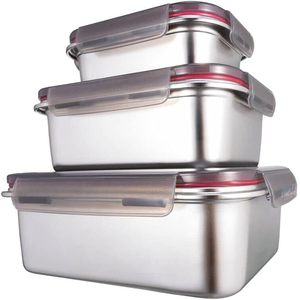 TQC Modern Luxury Bowl Stainless Steel Eco-Friendly Washable Air-Tight Food Container Steel Bowl for Kitchen Hotel Use Keep Food - Product Image 1