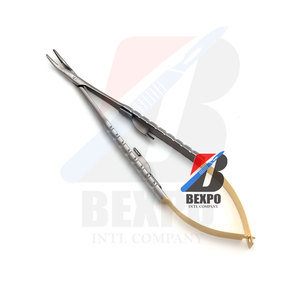 ผู้ถือเข็ม Gillies พร้อมกรรไกรผ่าตัดทางทันตกรรมที่กำหนดเองสีทองสแตนเลส - Product Image 3