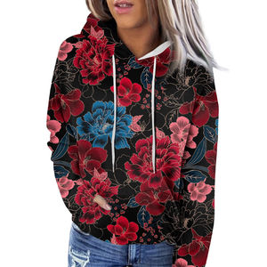 Sublimation d'hiver pour femmes à capuche à manches longues thermique fermeture éclair décontracté grande taille sweats à capuche - Product Image 3