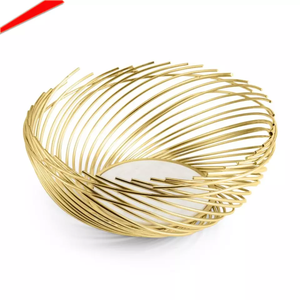 Bandeja redonda de Metal para cuencos, de diseño moderno y de lujo, para servir en el hogar, color plateado - Product Image 6