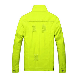 2025 nouvelle vente en gros hommes hiver Denim veste coupe-vent épais polaire chaud hommes mode décontracté col de fourrure veste Style de détresse - Product Image 2