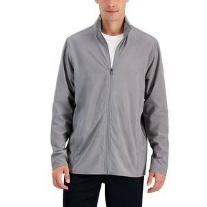 Giacca Id Ideology da Uomo con Colletto Alto e Zip Intera, Traspirante, Stile Casual Biker in Grigio, Taglia XL per la Stagione Autunnale - Product Image 1