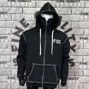 Sudadera con capucha y cremallera GSM personalizable 500 Plus con costuras en contraste, fabricación de ropa de calle fabricada en fábrica en Pakistán para el invierno - Product Image 2