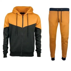 Survêtements de sport deux pièces à capuche à manches longues, en coton écologique léger, avec fermeture éclair, pour l'hiver, disponibles en différentes couleurs - Product Image 6
